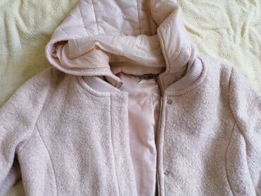 kaput od buklea: Bershka Kaput ženski Veličina XL, roze Dužina 73, širina 50 cm — 2