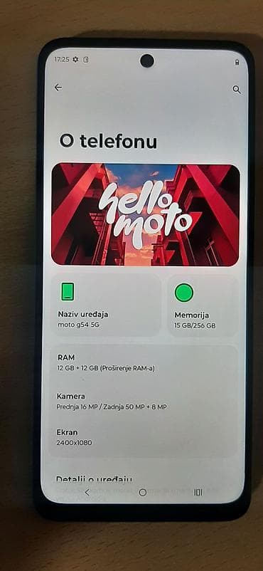otkup telefona kragujevac: MOTOROLA G54 5G mreza 256gbn ram8+4gb, bez greske bilo kakvih — 5