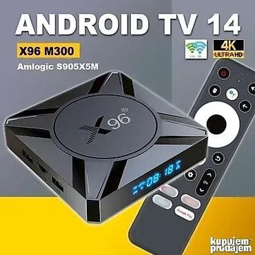 digitalna antena za tv: X96 Android TV Box (modeli M300/M200) – Android 14, Amlogic S905X5-M — 1