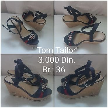 bata obuća beograd: Tom Tailor ženske sandale na punu espadrilsku platformu. - Model — 2