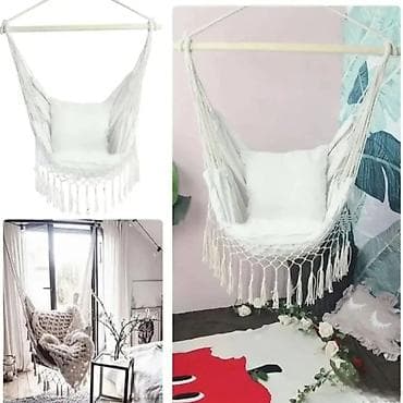 Home care products, Housewares: Viseća ljuljaška fotelja – makrame stil - Tip: viseća — 4