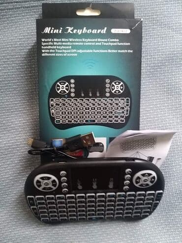 zvucnik sa sd karticom: Mini Keyboard bežična tastatura i mis sa pozadinskim osvetljenjem nova — 3