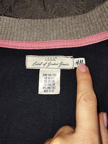 grobari duksevi: H&M L.O.G.G. dečja varsity jakna/džemper na kopčanje - Veličina — 3