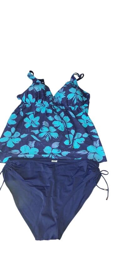 c a kupaći kostimi 2022: 4XL (EU 48), Floral, color - Blue — 1