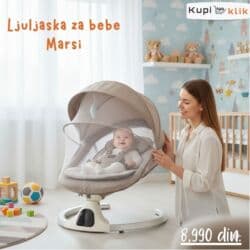 Ormari: Ljuljaška za bebe Marsi - Udobna i sigurna bebi-ljuljaška sa mekanim — 5