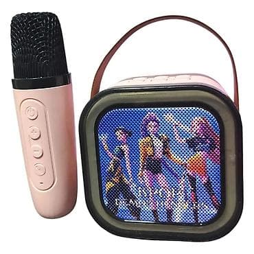 Bluetooth karaoke set – bežični mikrofon + prenosni zvučnik sa RGB