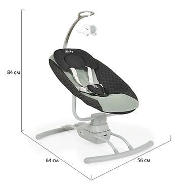 MONI Električna ljuljaška za bebe Rocky Green – CAN9410-70 Udobna