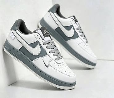 veja patike beograd: Nike Air Force 1 Low patike – bele sa sivim detaljima - Ikoničan AF1 — 1