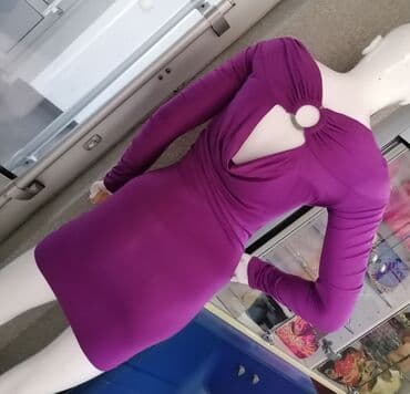 leprsave duge haljine: S (EU 36), color - Purple, Long sleeves — 6