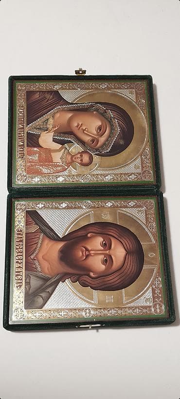posuda za meso: ☆ Na prodaju set pravoslavnih ikona poznat kao diptih, zajedno sa — 10