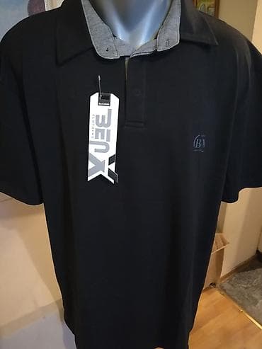 armani exchange beograd: Nova muska pamucna majica sa kragnom Benx u crnoj boji. Odlicna muska — 5