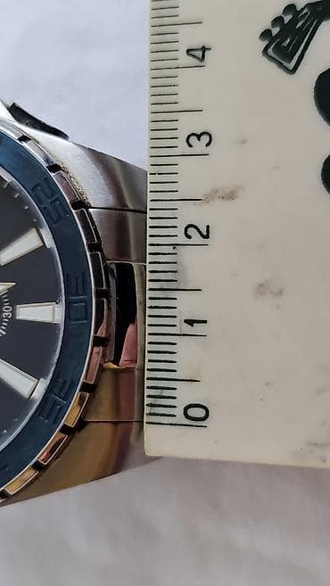 sat zenski: Dva muška ručna sata – sportsko/ronilački stil, čelične narukvice. 1) — 3