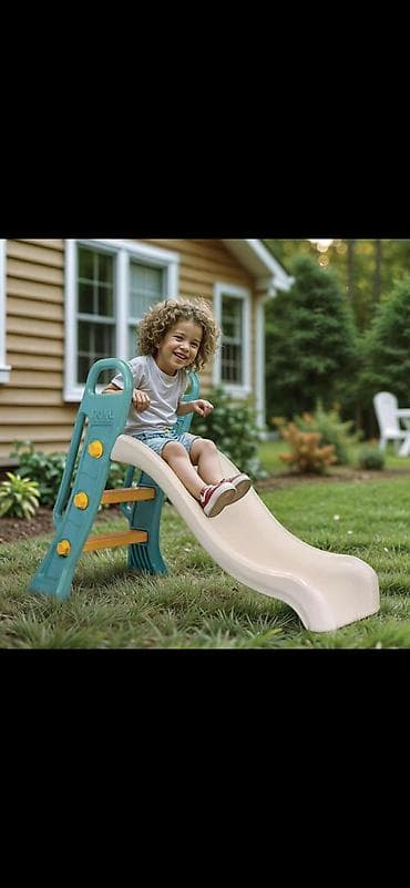 zepter kamin na struju: Dečiji tobogan za dvorište i kuću - Stabilna konstrukcija od — 1