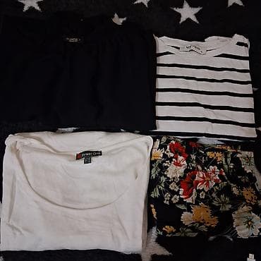 srebrni lancici zenski: Ženska garderoba – set od 4 komada (različiti brendovi) - Bluza na — 1