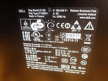 externi hard disk: DELL OptiPlex 9020 MT – poslovni desktop računar (Mini Tower) Ključne — 4