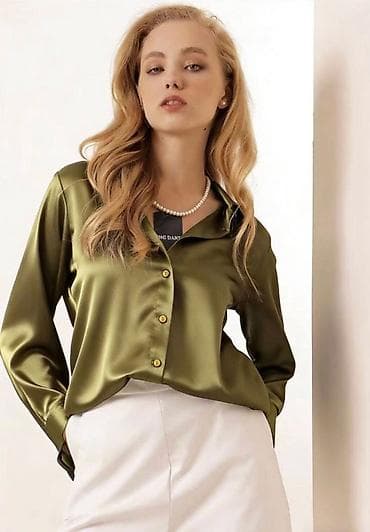 olimp kosulje: 🔥Svilena/atlas košulja za žene – više boja Kosulja: 2300dinara Saten — 5