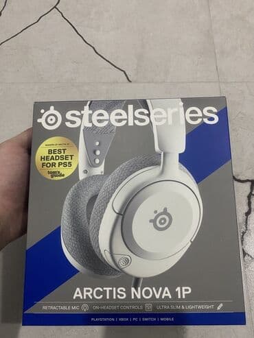 slušalice jednorog: SteelSeries Arctis Nova 1P gejmerske slušalice u beloj boji. Slušalice — 4