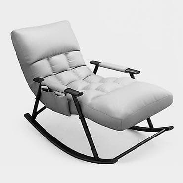 platno za ležaljke: Stolica za ljuljanje sa produženim naslonom za noge – moderni lounger — 2