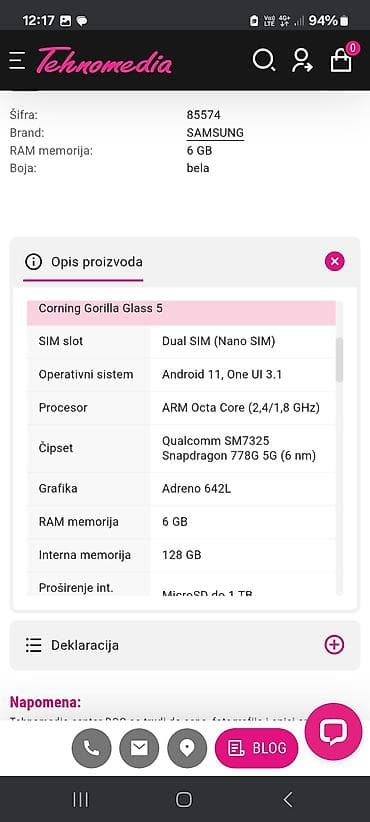 iphone 11 pro max 64gb polovan: Samsung Galaxy A52s 5G (SM-A528BZWE CUC) – Awesome White - Ekran — 4