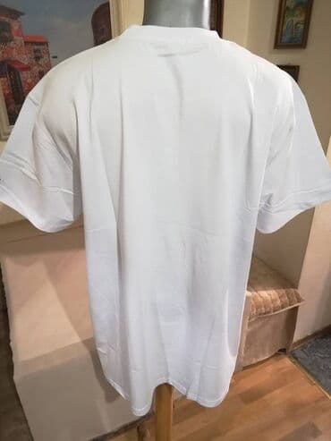 trikotazne pantalone: Nova muska markirana majica Tommy Hilfiger u velikom broju 4XL Bela — 5