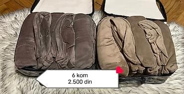 Textile: 🍃Navlake za stolice🍃 🍃Paket sadrži 6 komada 🍃Materijal-pliš 🍃Cena-2500 — 8