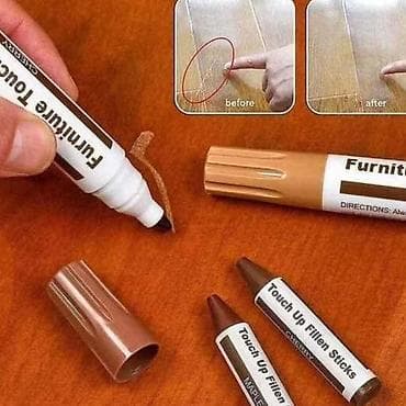 Electric Drills: Set od 8 flomastera i 8 vostanih za popravku ogrebotina na namestaju — 7