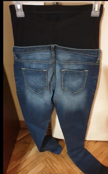 push up pantalone: Zara-trudnicke farmerke- s-m-made in italy — 2