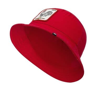 Hats: M (57), Cotton, color - Red — 4