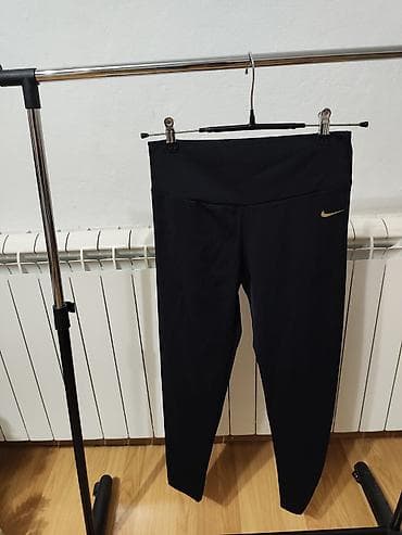 sobne papuce zenske: Nike ženske sportske helanke – crne - Model sa visokim pojasom za — 2