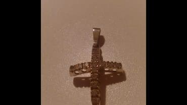 srebrna ogrlica sa krsticem: Material: Silver, New — 2