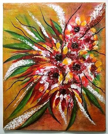 Umetnička slika na platnu 30x24cm, rađena akrilnim bojama
