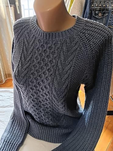 roze komplet: Dva ženska džempera 1) Mango – Wool blend - Model: klasičan džemper — 7