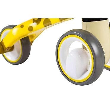 bicikle sa pomocnim tockovima: ECOTOYS Bicikl guralica „Žirafa” – LB1603 YELLOW-250 - Dizajn: žuta — 1