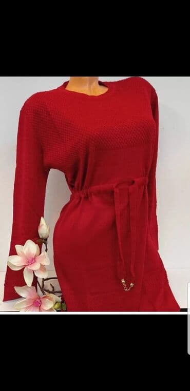 h: M (EU 38), color - Burgundy, Long sleeves — 1