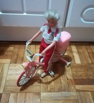 tom i dzeri igracke: Barby na biciklu, očuvana — 3