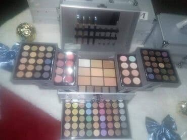 luminarc set: Miss Rose Veliki kofer sa sminkom *94 senki *12 ruzeva *12 kremastih — 5