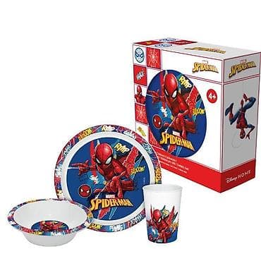 peci za pecenje paprike: DEČIJI SET ZA UŽINU SPIDERMAN – boja: crvena Dečiji set za užinu — 1