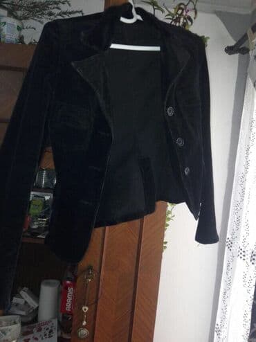 koton zenski sakoi: H&M, S (EU 36), Pamuk, Jednobojni — 1