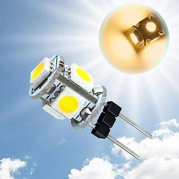 radapciger za spone: G4 LED sijalica – 5 SMD - Tip grla: G4 (2 pina) - LED: 5 x SMD čipova — 3