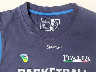 polovne ploce: Original "SPALDING" Italia Plavi Košarkaški Dres - XXXL Original — 3