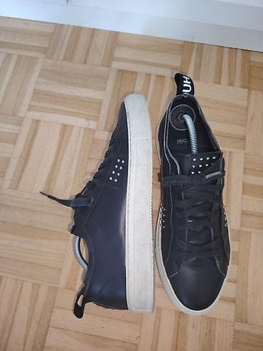 air max crne: Hugo kožne patike – crne UG 27cm - Brend/model: Hugo - Materijal — 4