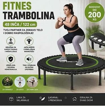 ranac just do it: Fitnes trampolina – 48 inča / 122 cm - Nosivost do 200 kg - Odlična — 1