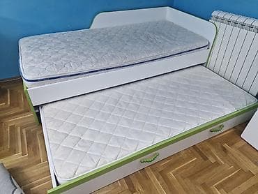 sinteza za bebe: Krevet na razvlačenje (dupli) sa fiokom/izvlačnim ležajem + 2 dušeka — 1