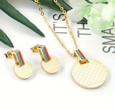privezak za pandorinu narukvicu: Gucci, Set: Ogrlica, Materijal: Hirurški čelik — 2