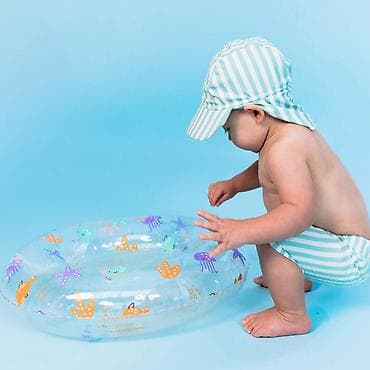Swim Essentials šlauf 55 cm – prozirni dečiji gumeni prsten za vodu sa