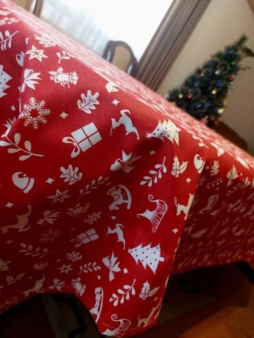 novogodisnji tekstil: Akcija novogodišnji stolnjaci Dimenzije 220*150 cm 100% pamuk — 4