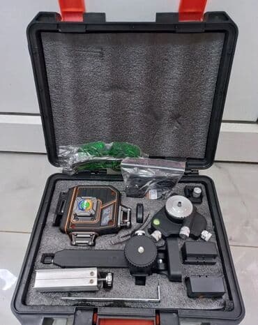 stoni cirkular i abrihter: Kzubr KLL-G16-TQ 4D16 360° laserski nivelator sa zelenim laserom — 2