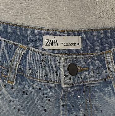 rieker ženske cipele: ZARA ženske teksas šorts – model sa svetlucavim aplikacijama - — 3