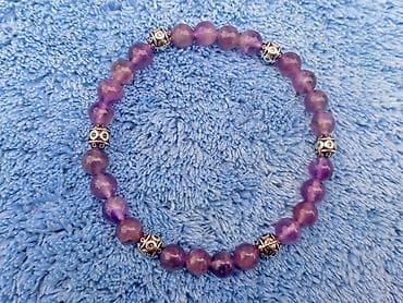 hermes torbe cena: Narukvica Ametist Narukvica od Ametista, poludragi kamen — 3