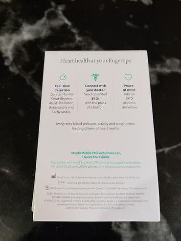 Car Electronics: AliveCor KardiaMobile – mobilni EKG Džepni EKG; nov, neotpakovan — 2